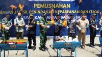pemusnahan-tangkapan-penyeludupan-BC-Kalbar